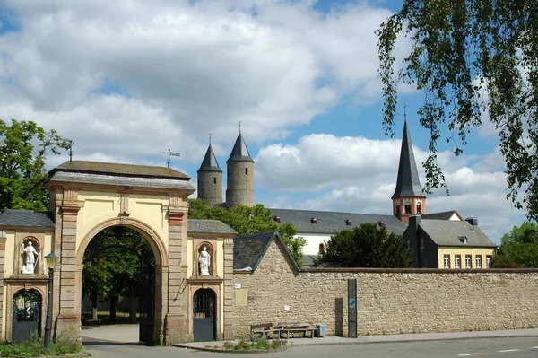 Abadia Norbertina 1121 Desde 1923 Salvatorinerkolleg 920 Era Nunnery Aqui — Fotografia de Stock