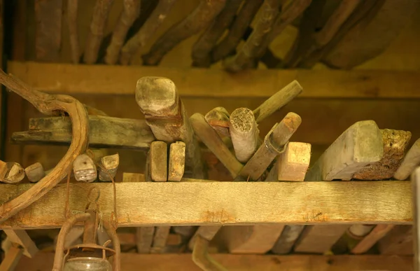 Materials Tools Ceiling Old Schune Royalty Free Stock Images