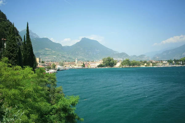 Riva Del Garda Resort Norte Itália Costa Norte Lago Gardas — Fotografia de Stock