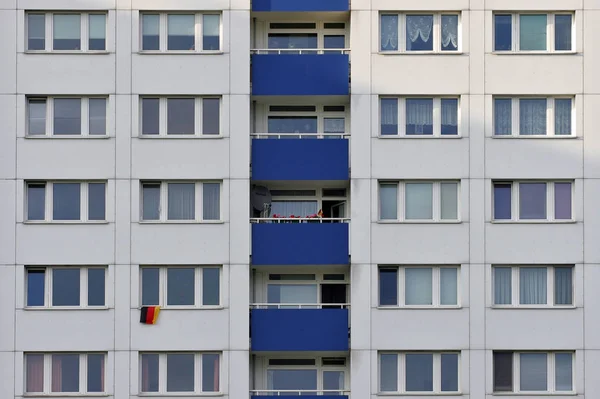 House Facade Berlin Mitte German Flag — Stockfoto