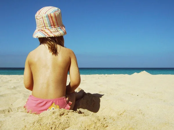 Playa Arena Las Islas Canarias Forzosas Corralejo Aflicción — Foto de Stock