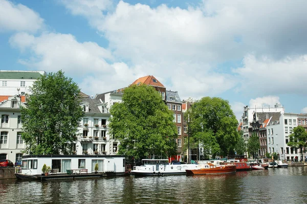 Csatorna Híd Amszterdamban — Stock Fotó