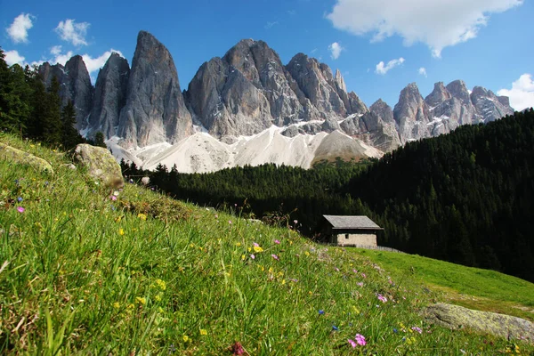 Csodálatos Természet Alpok Hegyek Háttér — Stock Fotó