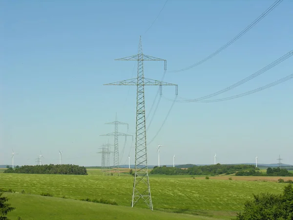 Suministro Energía Torre Tecnología Medioambiental —  Fotos de Stock