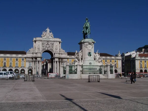 Viajó Con Tren Ruedas Lisbon — Foto de Stock