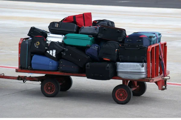 Αποσκευές Στο Αεροδρόμιο — Φωτογραφία Αρχείου