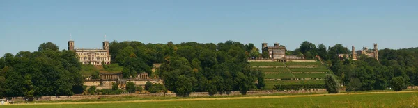 Schloss Albrechtsberg Schloss Eckberg Und Lingner — Stockfoto