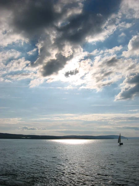 Wolken Boven Het Bodenmeer Juli 2005 — Stockfoto