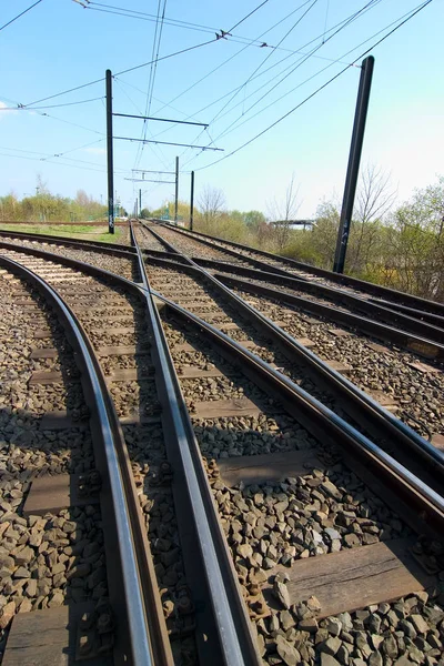 Tema Ferroviario Tiro Aire Libre — Foto de Stock