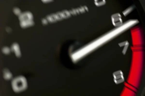 Black Speedometer White Arrow — Stock Photo, Image