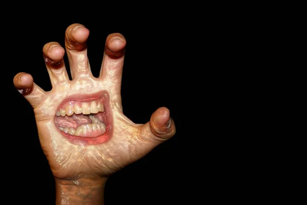 Kézjel Vagy Kézmozdulat Közelsége — Stock Fotó