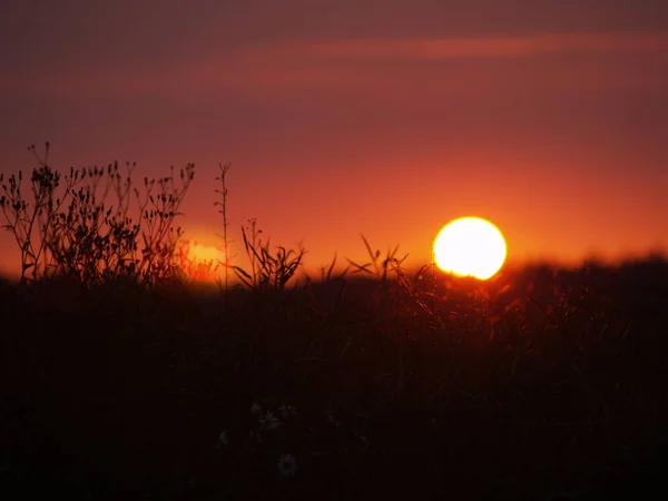 Bella Vista Sul Cielo Tramonto — Foto Stock