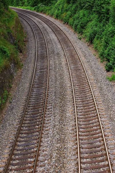 Железнодорожные Пути Железнодорожная Дорога — стоковое фото