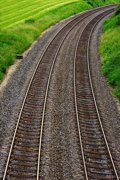 Vasúti Téma Szabadtéri Felvétel — Stock Fotó
