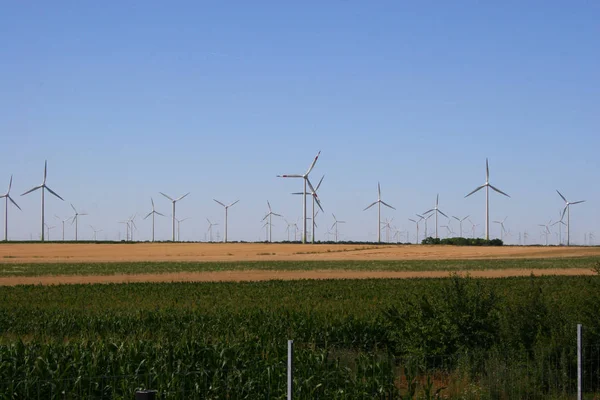 Szélenergia Szélturbina Berendezések — Stock Fotó