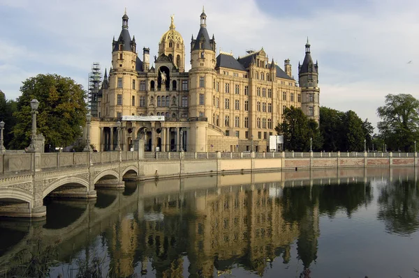 Schwerin城堡 旅行和建筑概念 — 图库照片