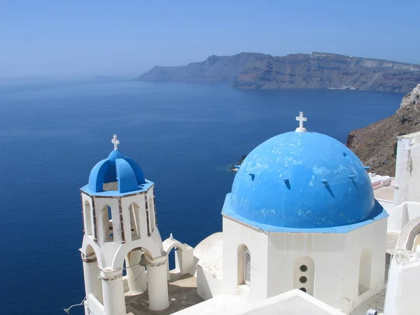 Kerk Oya Santorini — Stockfoto