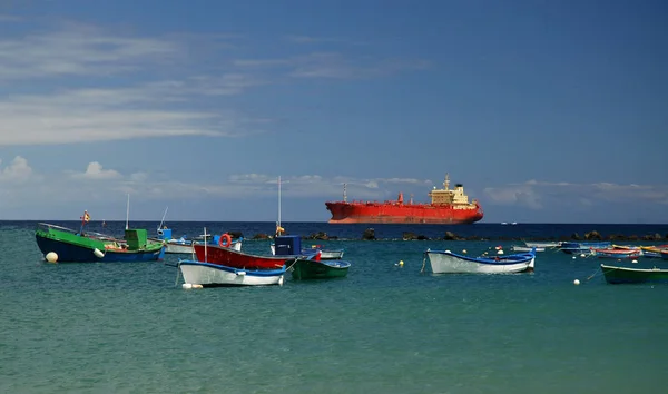 Vista Del Barco Pesca Orilla — Foto de Stock