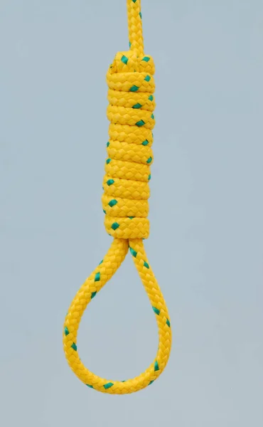 Corda Amarrada Com Cordas Corrente — Fotografia de Stock