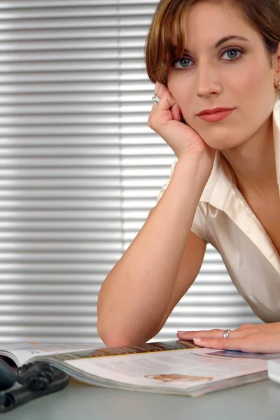 Portrait Beautiful Woman — Stock Photo, Image