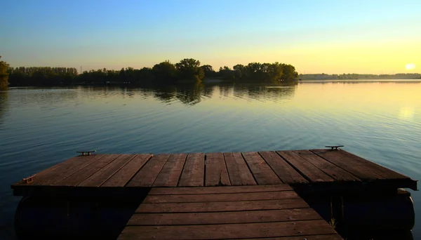 Lindo Lago Verão — Fotografia de Stock