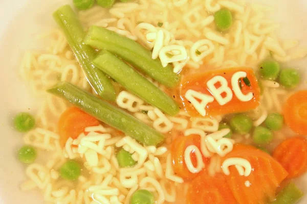 Sopa Fideos Comida Cocinada — Foto de Stock