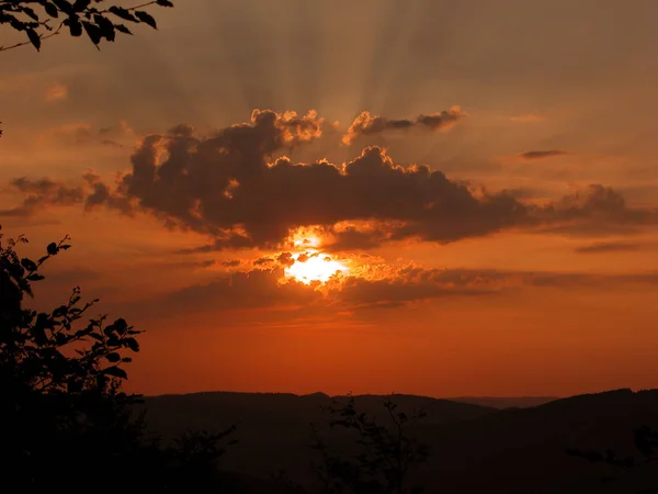Sunset Weissenstein Focal Length — Foto Stock
