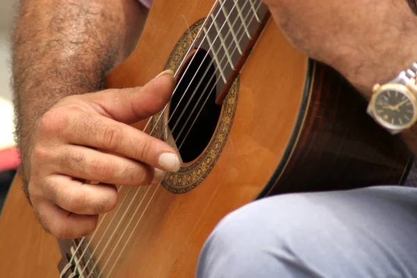 Gitaar Muziekinstrument Digitaal Behang — Stockfoto