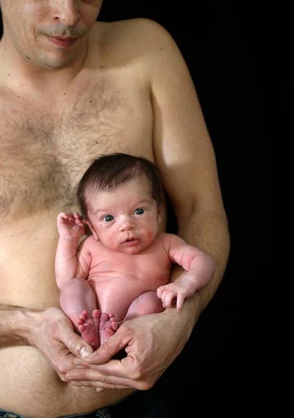 Orgulhoso Papai Tentativa — Fotografia de Stock