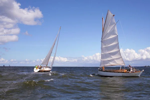 Scenisk Över Segelbåt Detaljer — Stockfoto