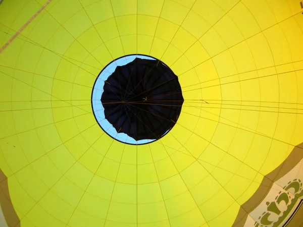 Widok Balonu Gorące Powietrze — Zdjęcie stockowe