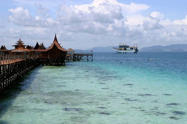 Isola Mabul Prima Del Borneo Malesia — Foto Stock