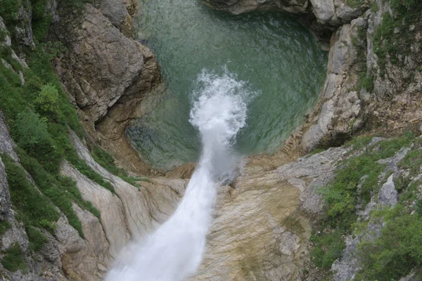 Cascata Natura Flusso Acqua — Foto Stock