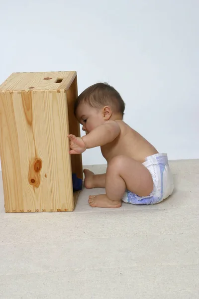 Vista Panoramica Del Bambino Bambino Carino — Foto Stock