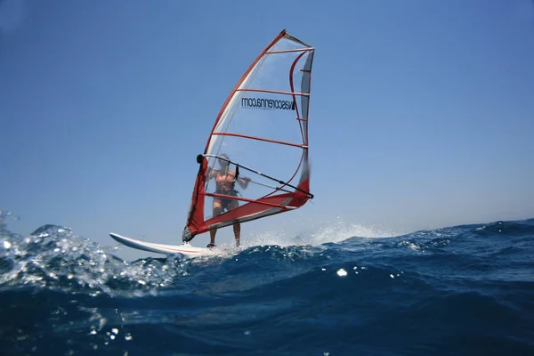 Minha Querida Esposa Uma Prancha Surf — Fotografia de Stock