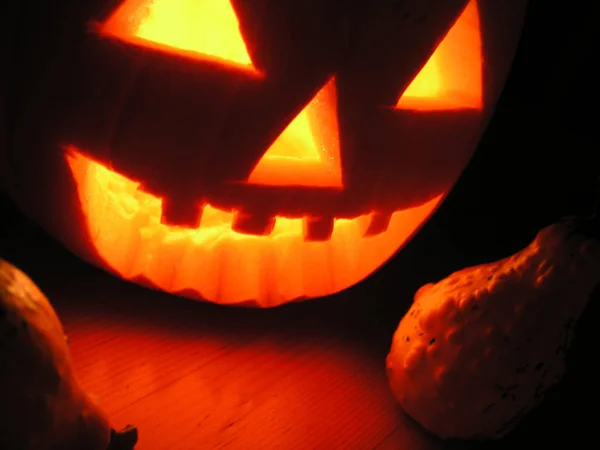 Zucca Halloween Buio — Foto Stock