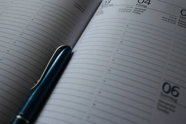 Calendar Time Schedule Organizer — Stock Photo, Image