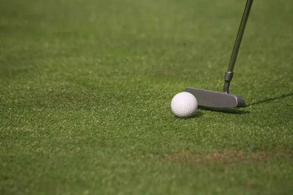 Golfový Míček Raketou Zelené — Stock fotografie