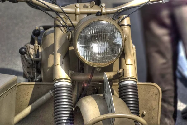 Крупним Планом Вінтажний Мотоцикл — стокове фото