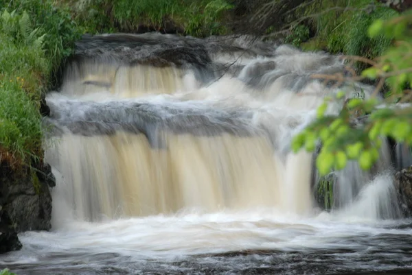 Beautiful Waterfall Nature Background — Stock Photo, Image