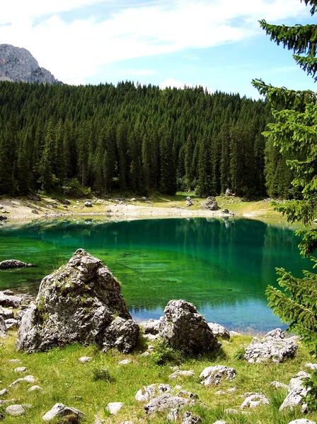 Vista Panorâmica Majestosa Paisagem Dolomitas Itália — Fotografia de Stock