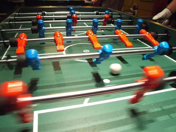 People Playing Table Soccer — Stock Photo, Image