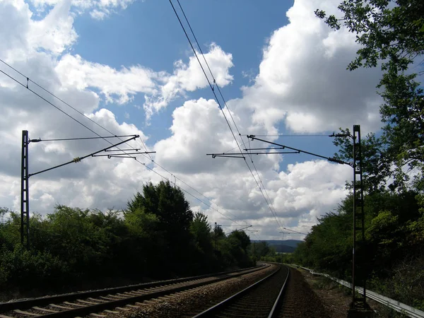 Demiryolu Temalı Açık Çekim — Stok fotoğraf
