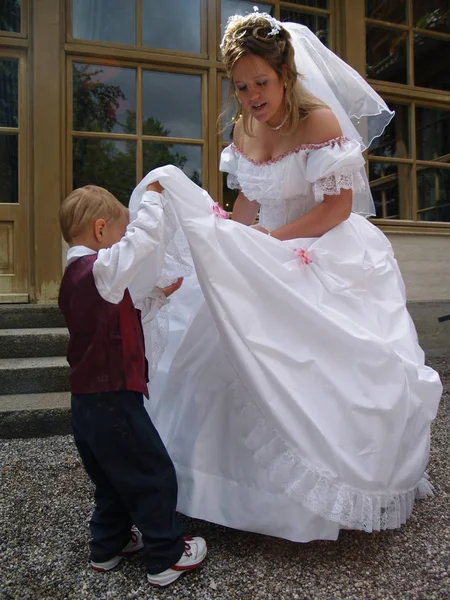 Visão Panorâmica Conceito Casamento — Fotografia de Stock