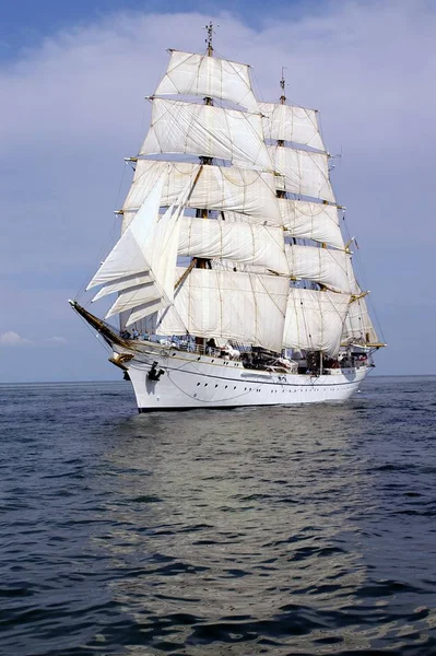 Посетить Hanse Sail Rostock 2006 Году Случаю Летия Немецкого Флота — стоковое фото