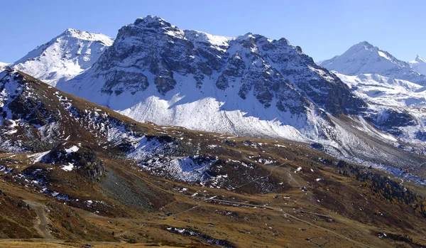 Vue Panoramique Sur Paysage Alpin Majestueux — Photo