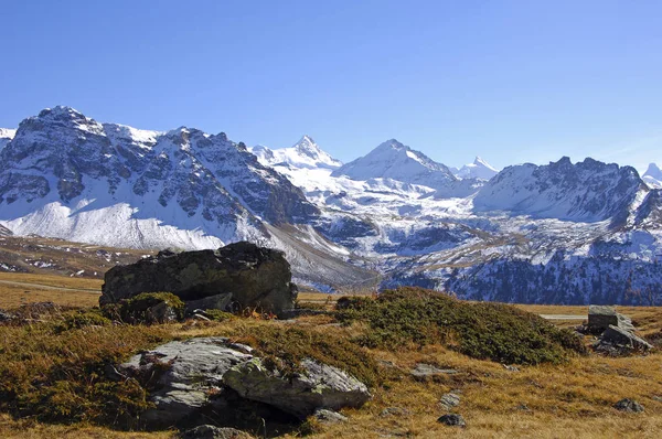 Alpesi Táj Valais Switzerland — Stock Fotó