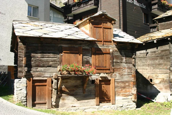 Casa Madeira Zermatt — Fotografia de Stock
