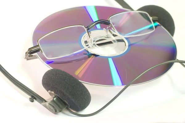 Disco Compacto Armazenamento Digital Dados Disco Óptico — Fotografia de Stock