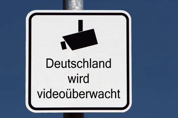 Duitsland Staat Onder Videobewaking — Stockfoto